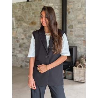 Blazer sans manches Noélya - Noir