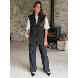 Blazer sans manches Noélya - Noir