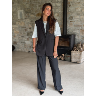 Blazer sans manches Noélya - Noir
