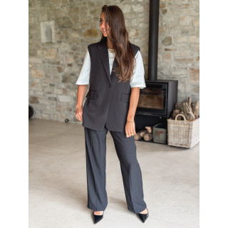Blazer sans manches Noélya - Noir