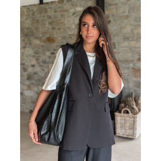 Blazer sans manches Noélya - Noir