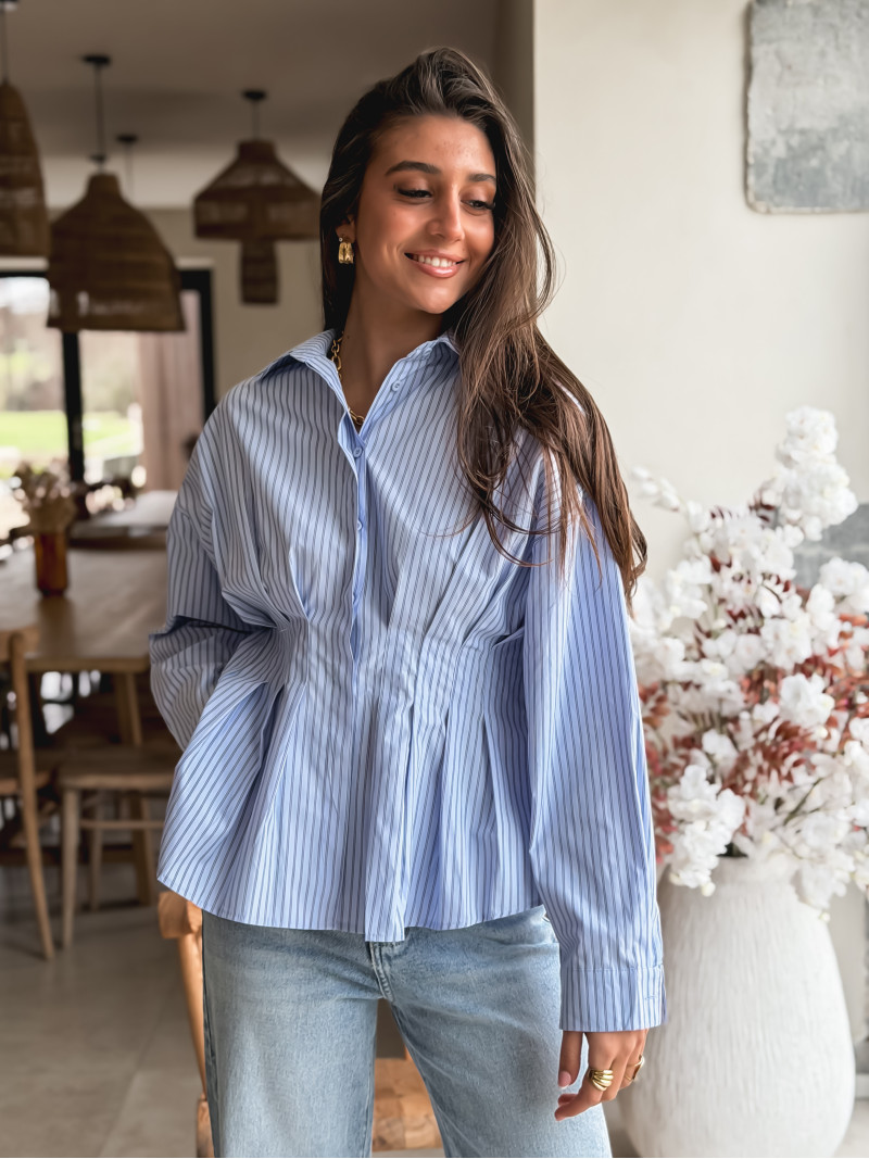 Chemise lignée Bloom - Bleu Chemise lignée Bloom - Bleu