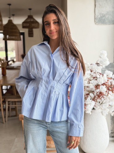 Chemise lignée Bloom - Bleu