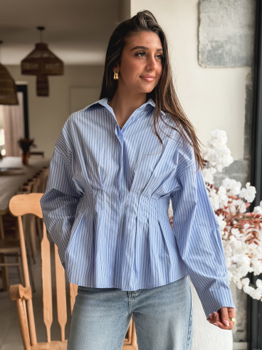 Chemise lignée Bloom - Bleu