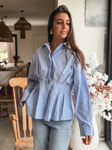 Chemise lignée Bloom - Bleu