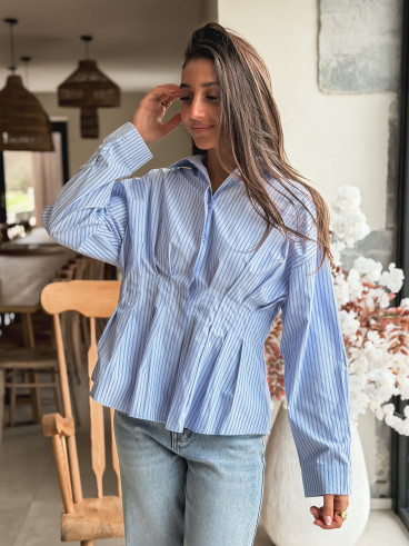 Chemise lignée Bloom - Bleu