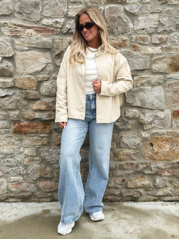 Veste courte Naëlie - Beige
