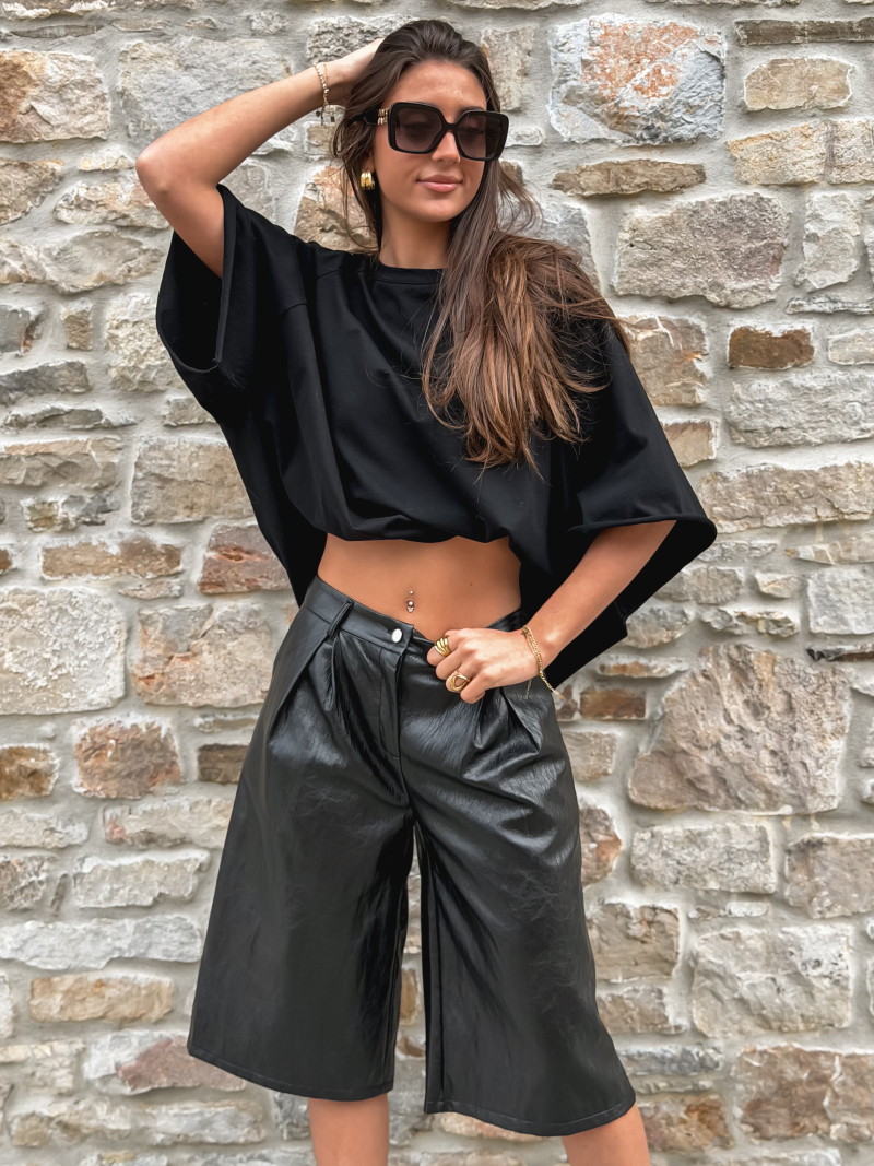 T-shirt oversize Daena - Noir