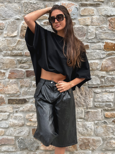 T-shirt oversize Daena - Noir