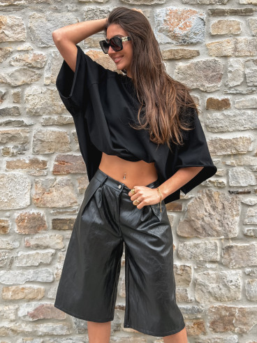 T-shirt oversize Daena - Noir