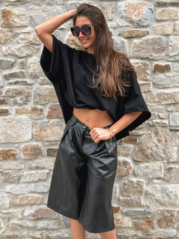 T-shirt oversize Daena - Noir