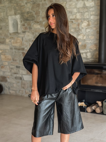 T-shirt oversize Daena - Noir
