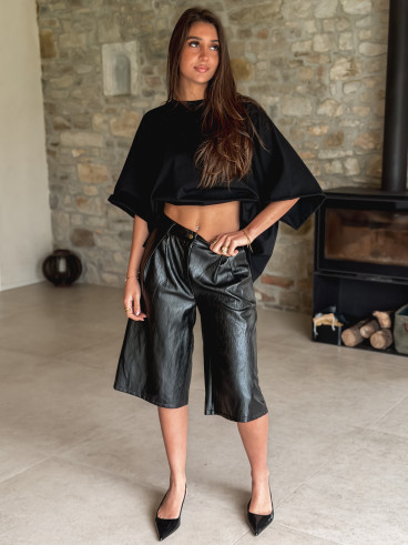 T-shirt oversize Daena - Noir