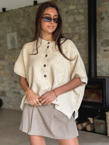 Jupe short Kassandra - Taupe