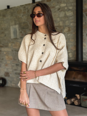 Jupe short Kassandra - Taupe