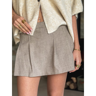 Jupe short Kassandra - Taupe