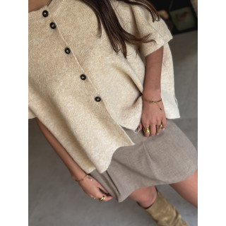 Jupe short Kassandra - Taupe