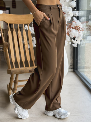 Pantalon Héléana - Chocolat