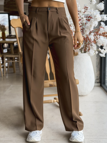 Pantalon Héléana - Chocolat