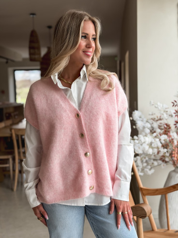 Gilet Virginie - Rose