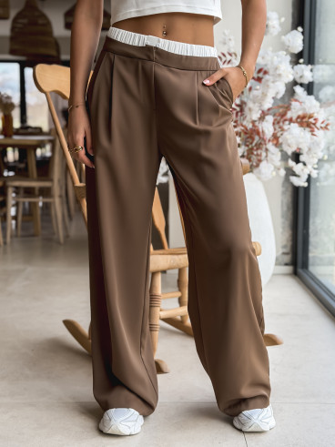 Pantalon Lauralie - Chocolat