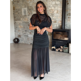 Robe longue Adelina - Noir