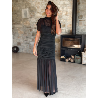 Robe longue Adelina - Noir
