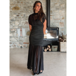 Robe longue Adelina - Noir