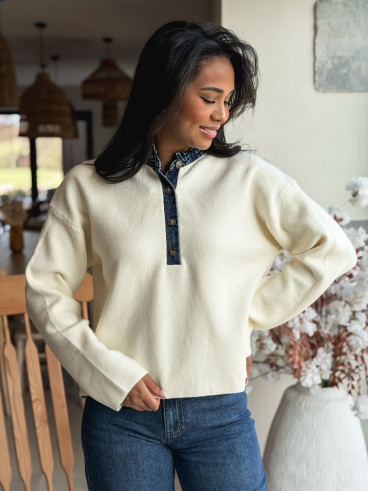 Pull Auréliana -  Crème