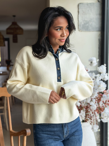 Pull Auréliana -  Crème