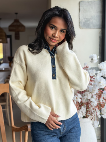 Pull Auréliana -  Crème