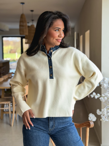 Pull Auréliana -  Crème