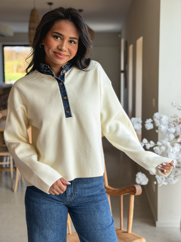 Pull Auréliana -  Crème