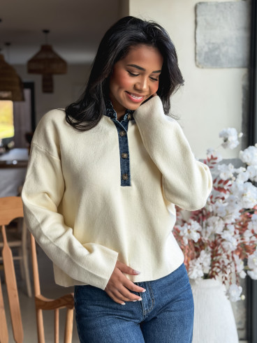 Pull Auréliana -  Crème