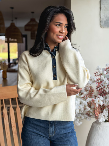 Pull Auréliana -  Crème