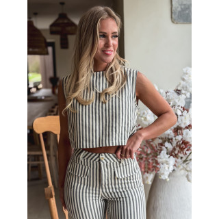 Gilet ligné Jardena - Gris