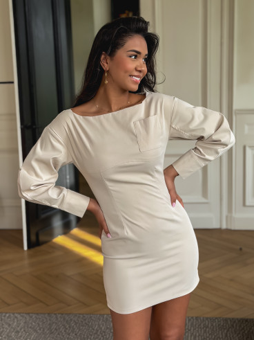 Robe courte Trapani - Beige