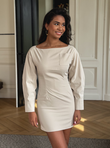 Robe courte Trapani - Beige