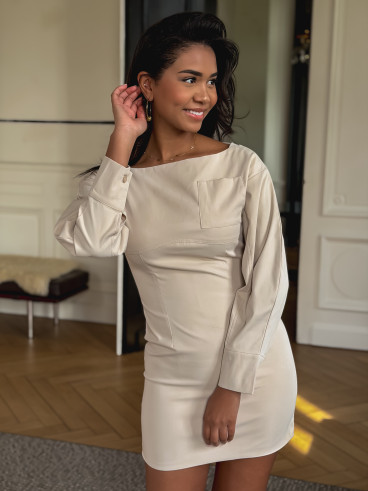 Robe courte Trapani - Beige