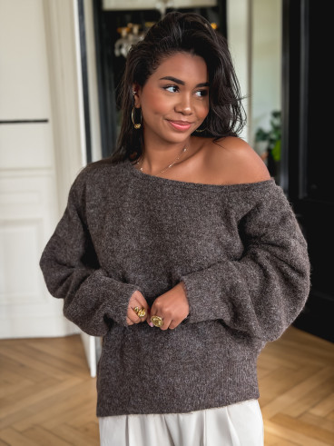 Pull Moldavie - Chocolat