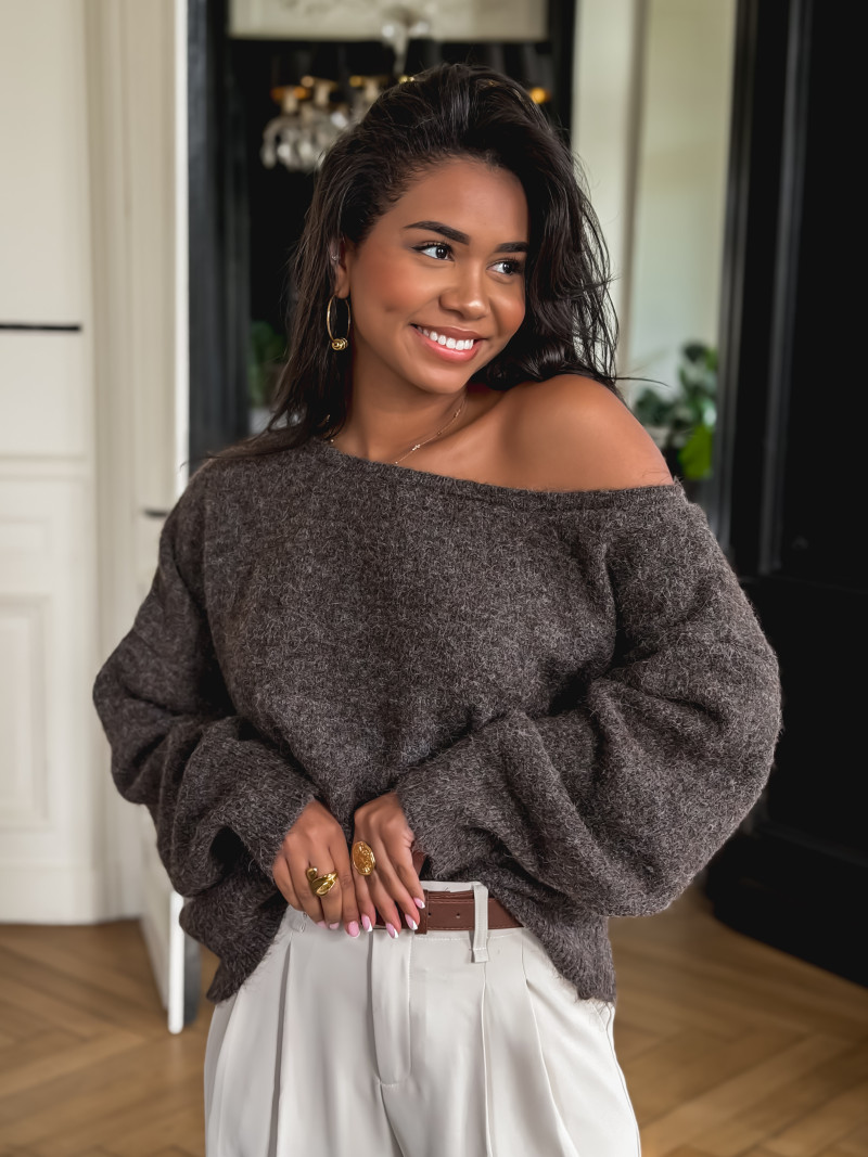 Pull Moldavie - Chocolat