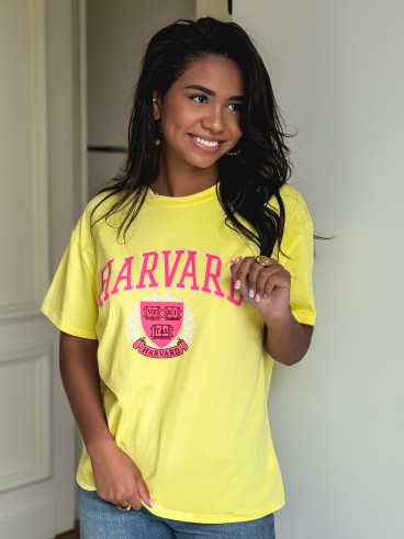T-shirt Harvard - Jaune