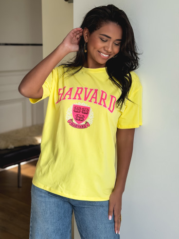 T-shirt Harvard - Jaune