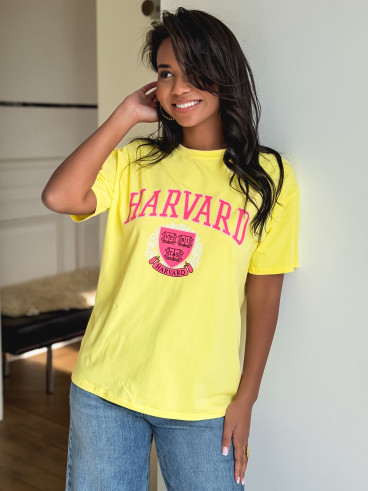 T-shirt Harvard - Jaune