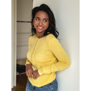 Pull côtelé Joéline - Jaune