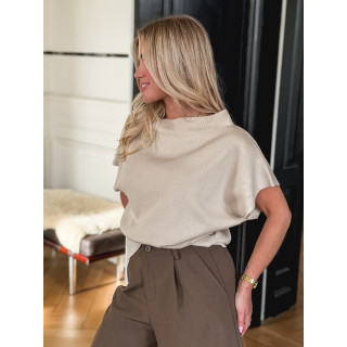 Pull sans manches Dakota - Beige