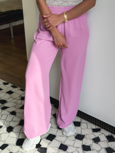 Pantalon fluide Maurine - Rose
