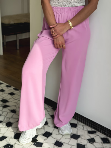Pantalon fluide Maurine - Rose