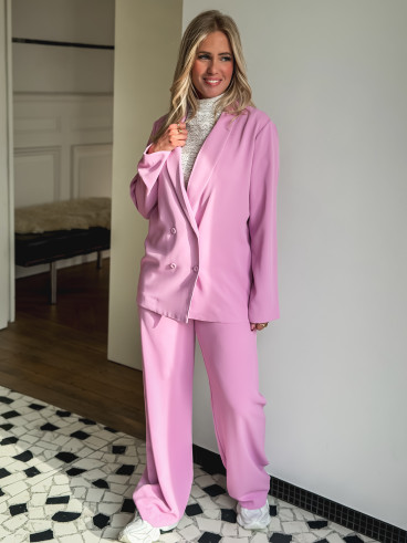 Pantalon fluide Maurine - Rose