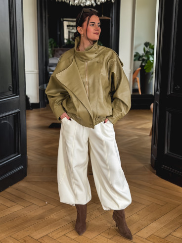 Veste en simili  Jallia - Vert Olive